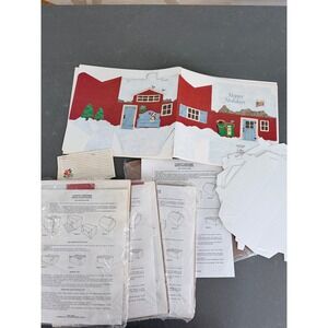 Current Inc Country Christmas Baked Goods Boxes 20ct Vintage 1990 Red/blue Barn